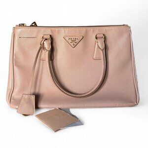 100% Authentic Prada Saffiano Lux Leather Top Handle Bag
